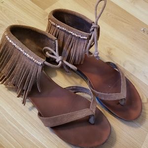 Mia native fringe flipflops